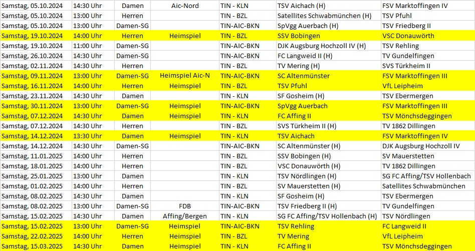 Spielplan Erwachsene 24-25